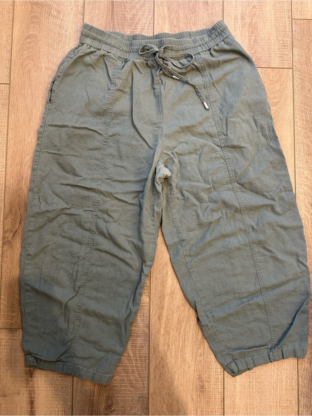 Zara Olive Drawstring Jogger Pants